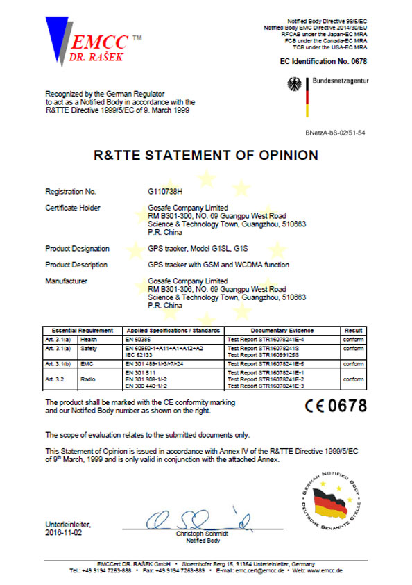 R & TTE Certificação